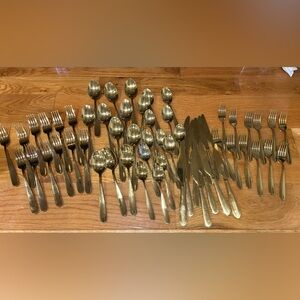 60 piece FULL SET Gold Stainless Steel Flatware Set